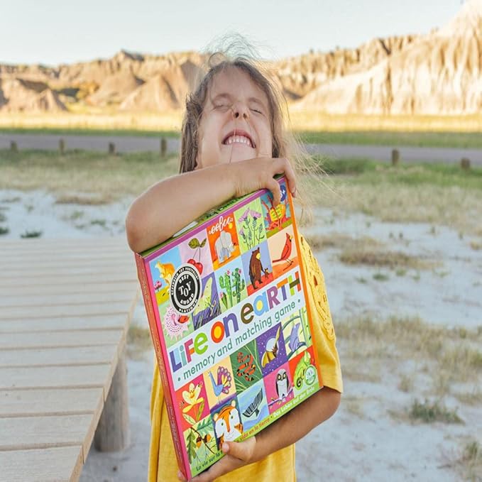 eeBoo: Memory and Matching Game - Life on Earth- 24 Pairs Develops Recognition Concentration Memory &amp Vocabulary Skills Age 3+