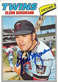 Sports Memorabilia Autograph Warehouse 245021 Glenn Borgmann Autographed Baseball Card - Minnesota Twins 1977 Topps - No. 87