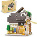 Summer Breeze Japanese Café Building Block Set MOC Kyoto Street View with Lights Japanese Architecture Construction Model Gift for Adults(1108PCS)