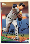 Sports Memorabilia Autograph Warehouse 247392 Kevin Tapani Autographed Baseball Card - Minnesota Twins 1994 Topps - No. 185