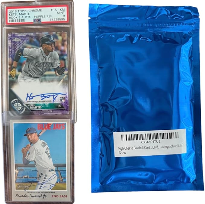 High Cheese Baseball Walk Off Mystery Pack - 2 Cards 1 PSA Graded &amp 1 Autograph/Relic Ungraded
