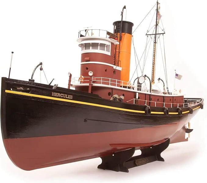 Occre Hercules 1:50 Wood Tugboat Ready for RC Modelship kit for Adults to Build
