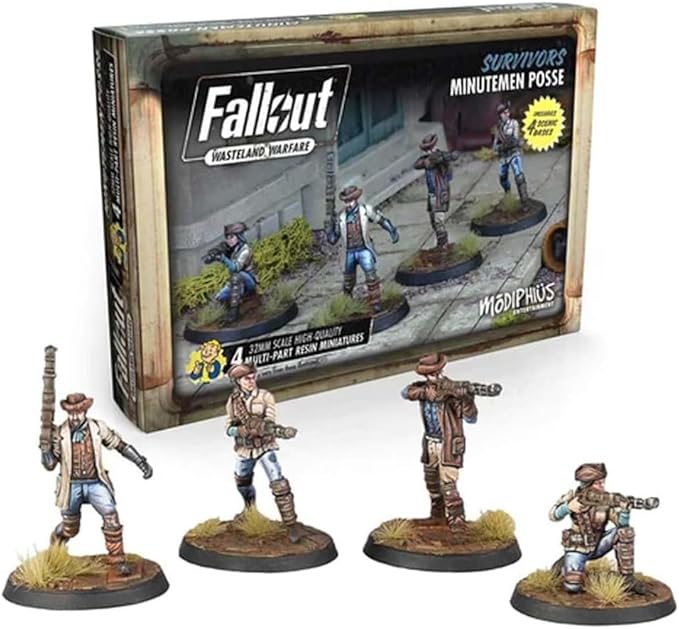 Fallout Wasteland Warfare Survivors Minutemen Posse Miniatures