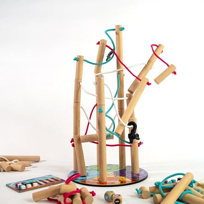 Nekojima | Avoid Mischievous Cats While Carefully Building a Japanese Power Grid | Stacking and Weaving Dexterity Game | Fun Family Game for Kids and Adults Ages 8 and Up | 1 to 5+ Players | 15 Min