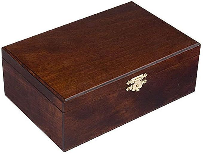 Wooden Storage Box/Case For Standard Size Chess Pieces - Chessmen Not Included