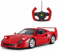 Radio Remote Control 1/14 Scale Ferrari F40 Licensed RC Model Car w/Front Light Controller Open/Close(Red)unisex-children