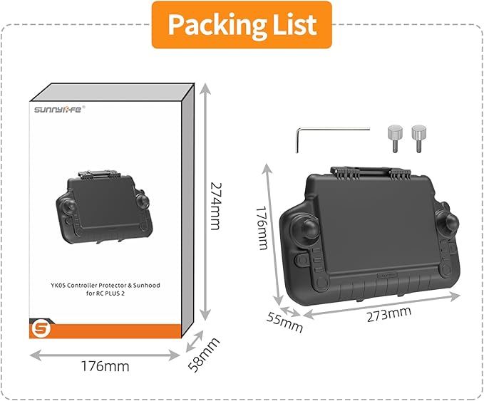 Sunshade Sunhood Screen Protective Cover Compatible for RC Plus 2 Remote Controller AccessoriesAnti-Glare Sun Hood Protector Cover with Damping Hinge for Matrice 4T/4E/400