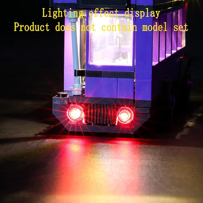 LED Light Kit Compatible with Lego The Knight Bus - Lighting Set for 75957 Building Model (Model Set Not Included)