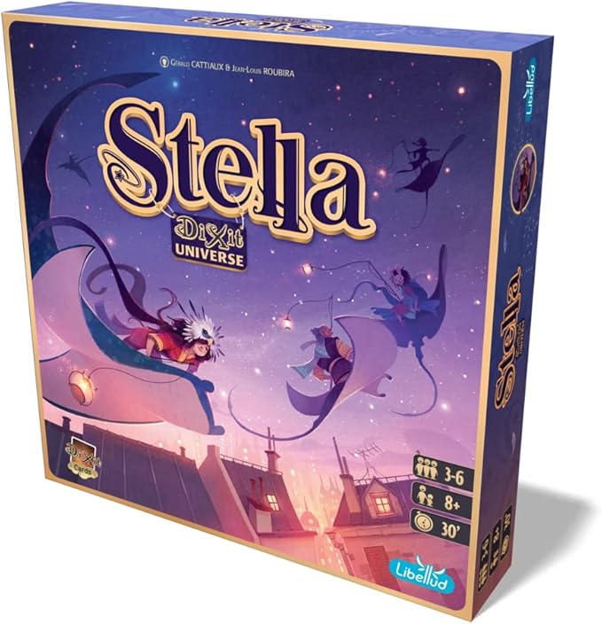 Asmodee Stella: Dixit Universe Board Game - Competitive Sky Exploration Image Association and Strategic Guessing Fun Family Game for Kids and Adults Ages 8+ 3-6 Players 30 Min Playtime