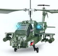 POCO DIVO Apache AH-64 Helicopter RC Flight Infrared 3CH AH64 S109 Gyro Military Aircraft Model S109G
