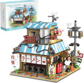 Japanese Ramen Shop Building Blocks Set - Mini Brick Simulation Architecture Construction Toy Ideal Gift Choice for Adult Teen 14+