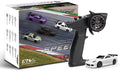 1:76 Turbo Racing Scale RC Sport Car Table Racing Remote Control Mini Model Car Full Proportional RTR Kit Toys (C71white)