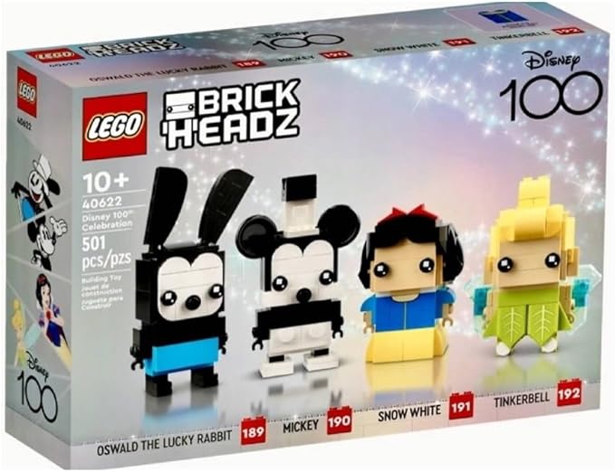 LEGO BrickHeadz Disney 100th Celebration Mickey Mouse Snow White Tinkerbell &amp Oswald The Lucky Rabbit