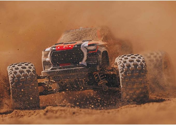 ARRMA RC Truck 1/18 Granite GROM MEGA 380 Brushed 4X4 Monster Truck RTR with Battery &amp Charger Red ARA2102T2