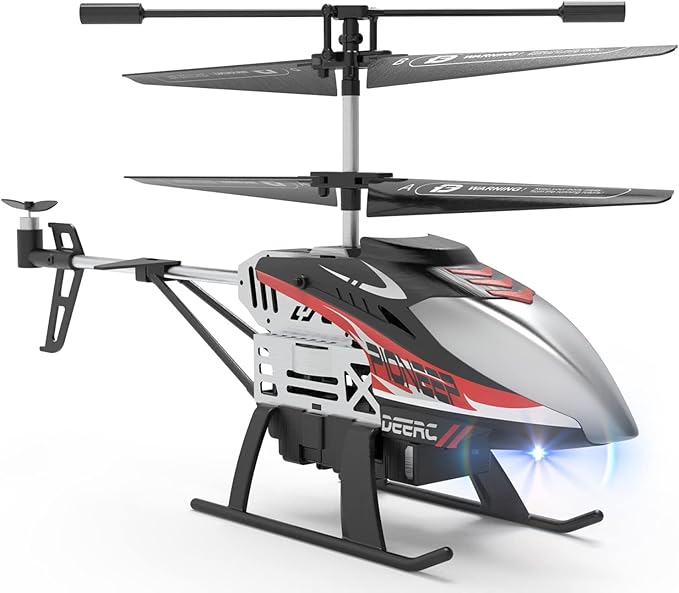 DEERC DE52 Remote Control HelicopterAltitude Hold RC Helicopters with Storage Case Extra Shell2.4GHz Aircraft Indoor Flying Toy with High&ampLow Speed Mode2 Modular Battery for 24 Min Play Boys Gi