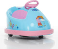 Peppa Pig Bumper Car for Kids 2 Speed Electric Bumper Car Vehicle Toddler Bumper Car with Remote Control and 360 Degree Turning 6V Motor LED Lights Gifts for Toddlers