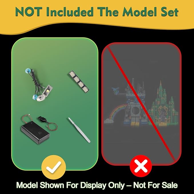 Light kit Compatible with Lego 75689 Emerald City &amp Kiamo Ko Castle - No Model Only Light LED Lighting Accessories Compatible with Lego 75689