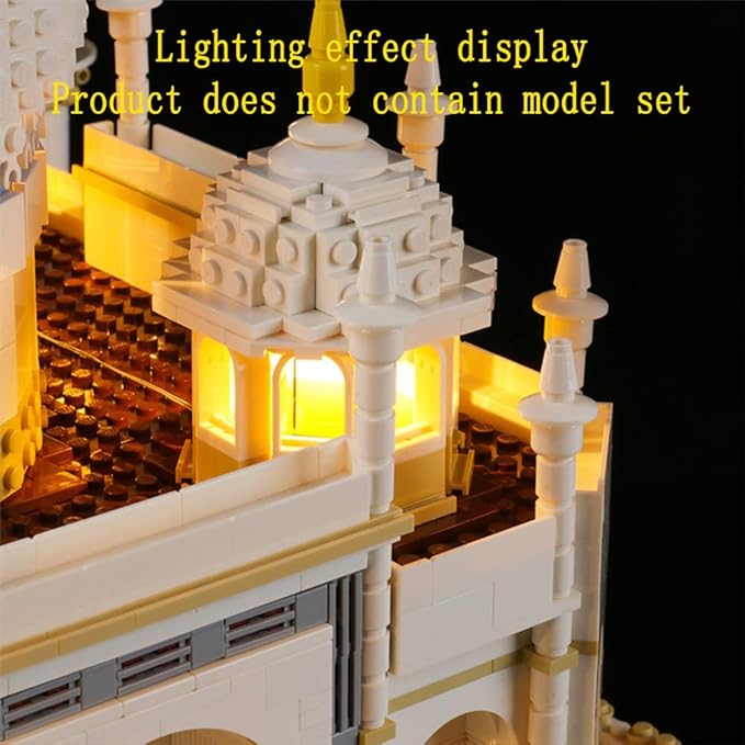 LED Light Kit Compatible with Lego 10256 Taj Mahal (Ver.2017) - Lighting Set for Creator Building Model (Model Set Not Included)