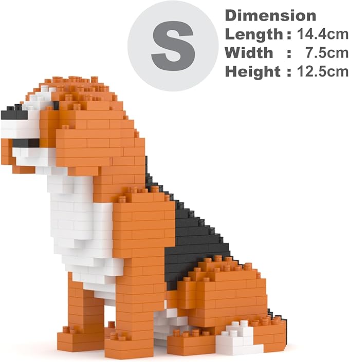 JEKCA Beagle Mini 01S | Mini Dog Plastic Building Blocks | Age 14+