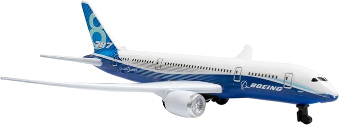Daron Airport Building Playset with Boeing 787 Die-Cast Metal Airplane &amp Free-Wheeling Airport Car – Buildable Terminal with ATC Tower Jet Bridge &amp Accessories Construction Toy for Ages 3+