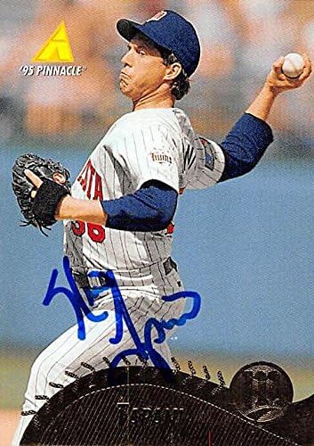 Sports Memorabilia Autograph Warehouse 247494 Kevin Tapani Autographed Baseball Card - Minnesota Twins 1995 Pinnacle - No. 6
