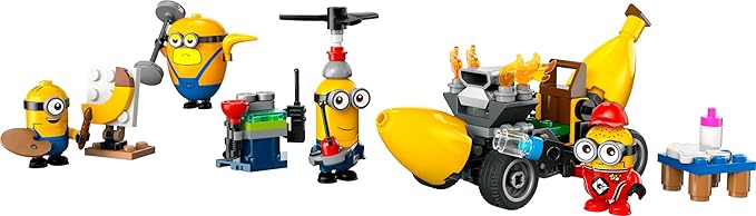 Lego Despicable Me 4 Minions and The Banana Car Playset to Despicable Me 4 Kids Toy Creative Minions Gift for Boys and Girls from 6 Years 75580