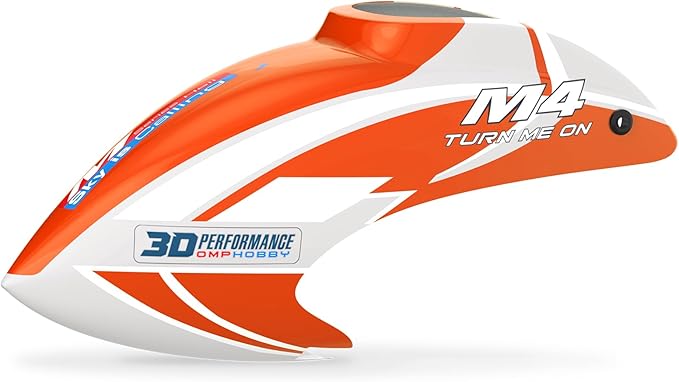 OMPHOBBY M4 RC Helicopter Parts M4 Helicopter Canopy-Orange Rc Heli Accessories for OMP M4 RC Helicopters OSHM4061O