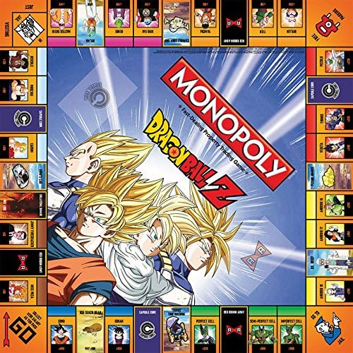 MONOPOLY Dragon Ball Z Board Game | Recruit Legendary Warriors GOKU VEGETA and GOHAN | Official Dragon Ball Z Anime Series Merchandise | Themed Monopoly Game