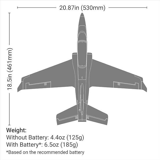 E-flite RC Airplane Viper 30mm EDF Jet BNF Basic (Transmitter Battery and Charger Not Included) with Safe and AS3X EFLU17750
