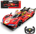 RASTAR RC Car 1/14 Scale 2.4Ghz Remote Control Car for Ferrari 499P #50 Le Mans Champion Racing R/C Toy Car Model Vehicle