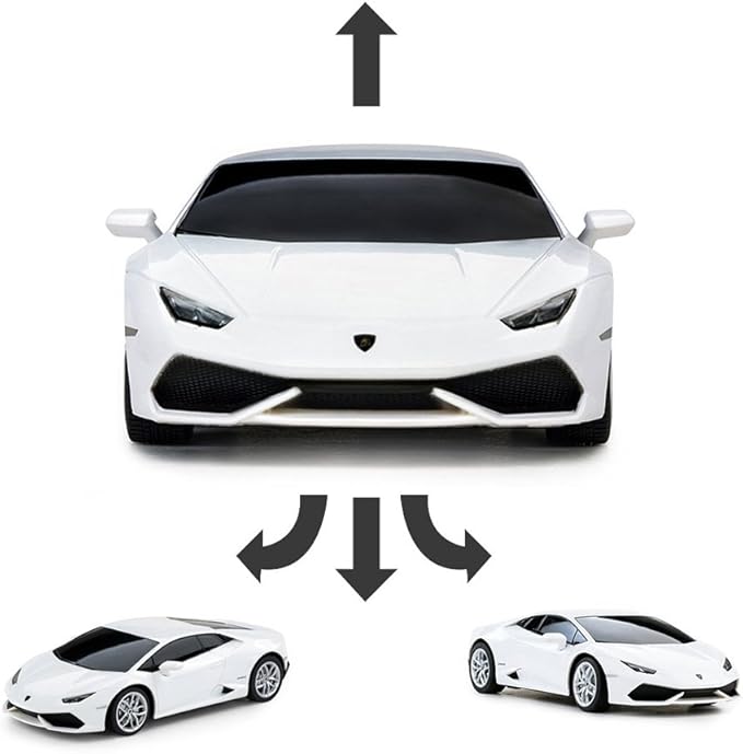 RASTAR Lamborghini HURACÁN LP610-4 RC Car Radio Remote Control 1/24 Scale (White)
