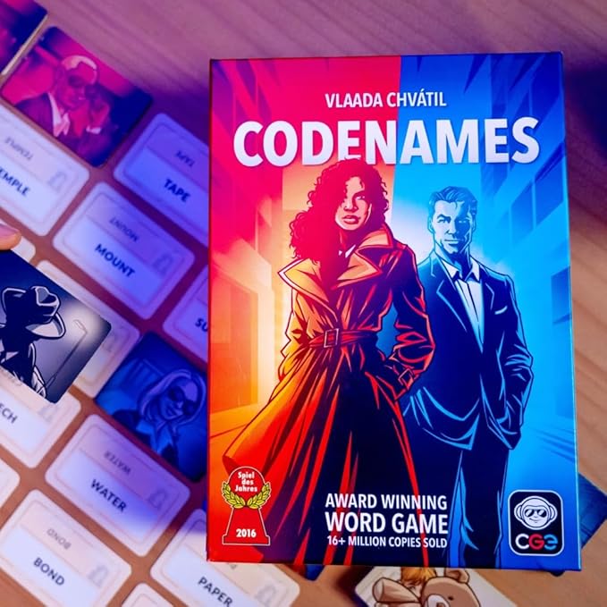 CGE Codenames Board Game (2nd Edition) The Top Secret Word Association Party Game for Friends &amp Family Game Nights 4+ Players