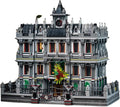 Lunatic Asylum City Modular Building Bricks Set with LEDMOC Street View Architecture 3 Levels Insane Asylum Hospital Modular Buildings Construction Sets Ideas Gifts for Adults(7537 Pcs)