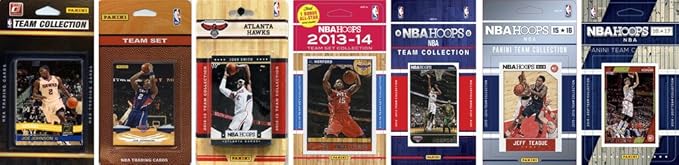 NBA Atlanta Hawks Men's 7 Different Licensed Trading Card Team Sets White
