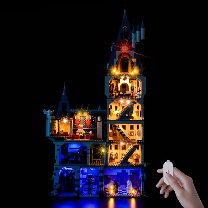 Upgraded Led Light Kit Compatible with Lego Hogwarts Castle The Main Tower Building Set Lights Decoration Compatible with Lego 76454 Best Gifts for Adults (Model Not Included)