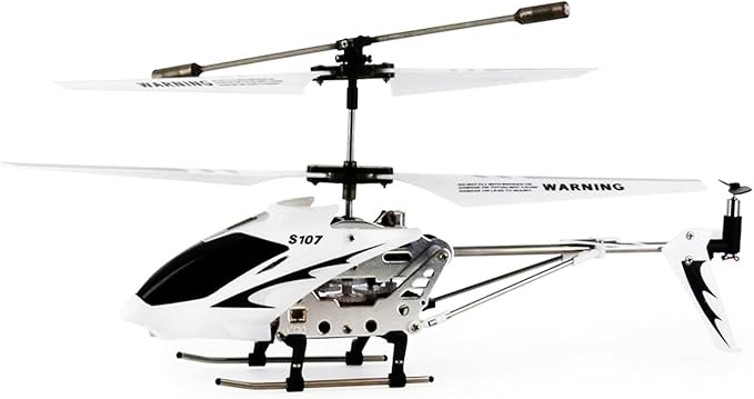 Syma S107G 3 Channel RC Helicopter with Gyro White and silver