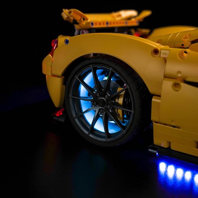Upgraded Led Light Kit for Lego McLaren P1 42172 Building Set RC Version Compatible with Lego 76295 Gift Idea for Adult Builders and Fans(Model Not Included)