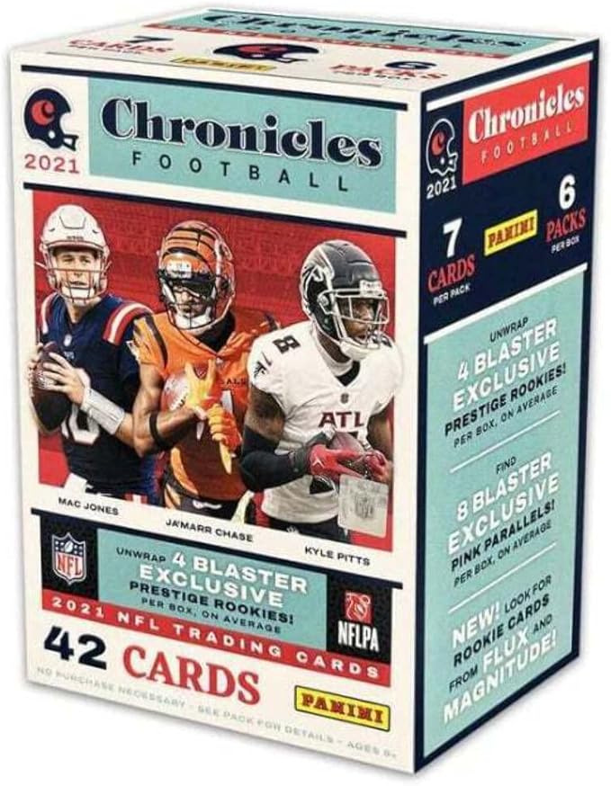 NFL 2022 Chronicles Draft Picks Football Trading Card BLASTER Box [6 Packs Pink Parallels!]