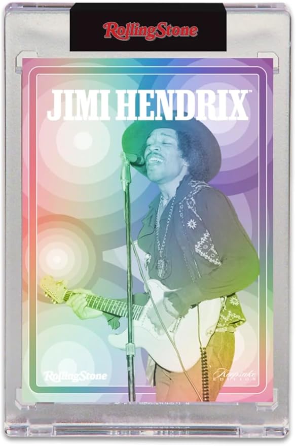 2025 Rolling Stone Jimi Hendrix Keepsake Premiere Edition Box: 1 Blind-Wrapped Card Per Box Authentic Gems &amp Metals 200 Unique Cards