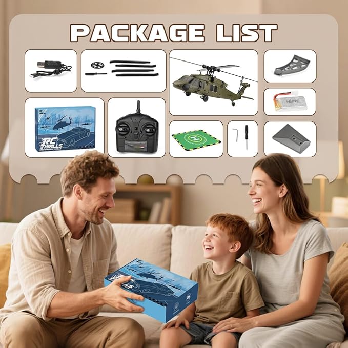 WL K170 RC Helicopter Model BK Hawk UH-60L 170 Size 4CH Flybarless Helicopter with Adjustable Left and Right Hand Throttle (RTF Version)
