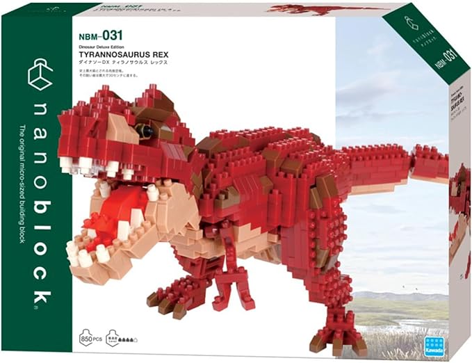 nanoblock - Dinosaurs - Dinosaur Deluxe Edition Tyrannosaurus Rex Advanced Hobby Series Building Kit
