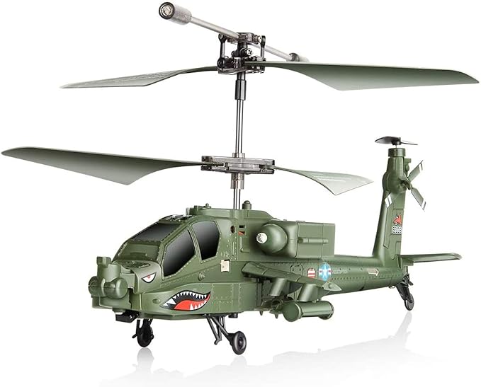 POCO DIVO Apache AH-64 Helicopter RC Flight Infrared 3CH AH64 S109 Gyro Military Aircraft Model S109G