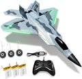 Rc Plane Jet Extra 3 Battery Remote Control Airplane 2025 Christmast Gift- New Planes Model Led Light Aircraft Fighter Army Toy with Easy to Flying Toys for Boys and Girls