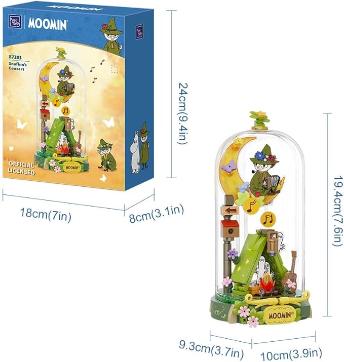 PANTASY Wonderland Snufkin's Concert Building Block Set Musical Scene with Detailed Figures Creative Construction Toy for Adults Ideal Gift for Hobbyists and Collectors