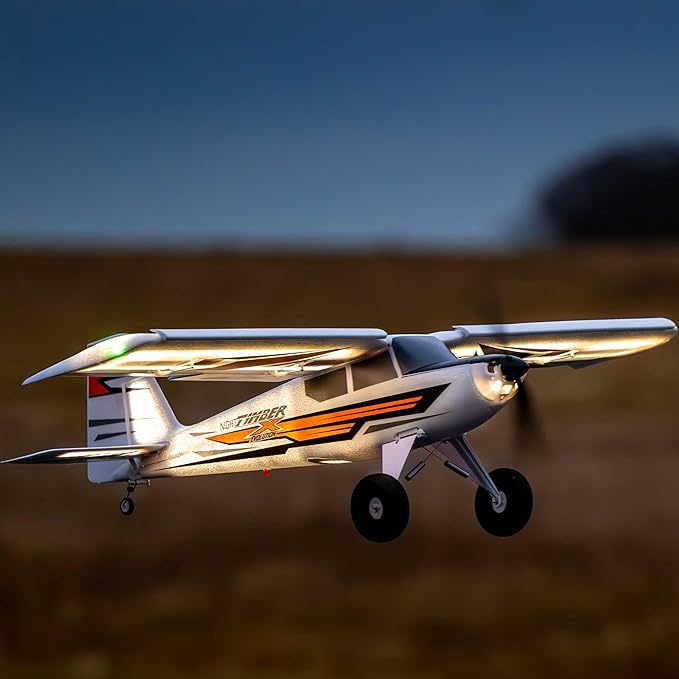 E-flite Night Timber X Evolution 1.2m BNF-Basic with AS3X and Safe Select EFL013850 RC Sport Airplanes