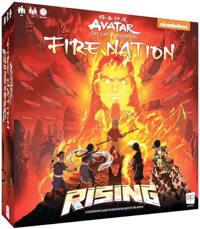 Avatar The Last Airbender: Fire Nation Rising | Cooperative Board Game | Featuring Aang Katara Sokka Toph Zuko and Lord Ozai | Officially-Licensed Avatar Merchandise