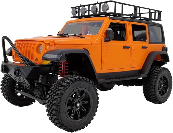 GoolRC 1:12 Scale 4 Wheel Drive Remote Control Car Off-Road Truck with Lights 2.4G Remote Control Crawler