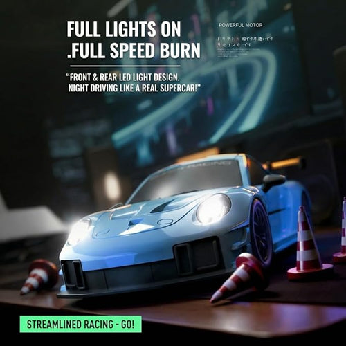 2.4GHz RC Drift Car 1:20 Scale Remote Control Car with LED Lights 4WD High Speed RC Vehicle Gift for Adults Racing &amp Drifting Tires