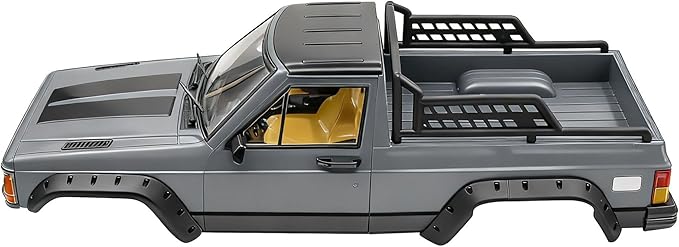 RC Car Hard Body Shell Kit313mm Wheelbase Cherokee Body Car Shell for 1/10 RC Crawler Axial SCX10 &amp SCX10 II 90046 90047 TRX4 Kit (Nardo GrayPickup)