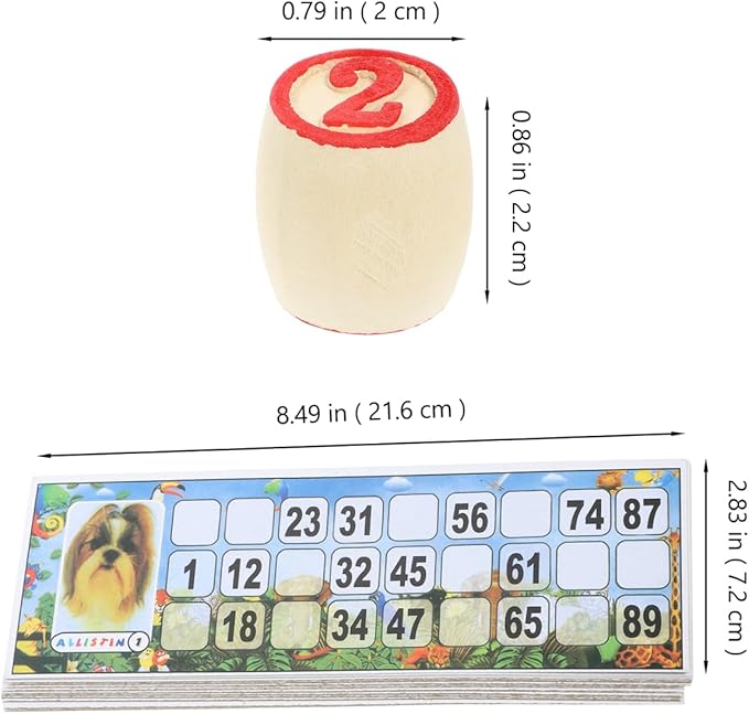 Russian Lotto Game Wooden Bingo Set with Numbers 1–90 Traditional Russian Bingo Board Game for Adults Family Gatherings and Party Play